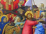 Paris Louvre Painting 1325-35 Simone Martini - The Carrying Of the Cross Close Up